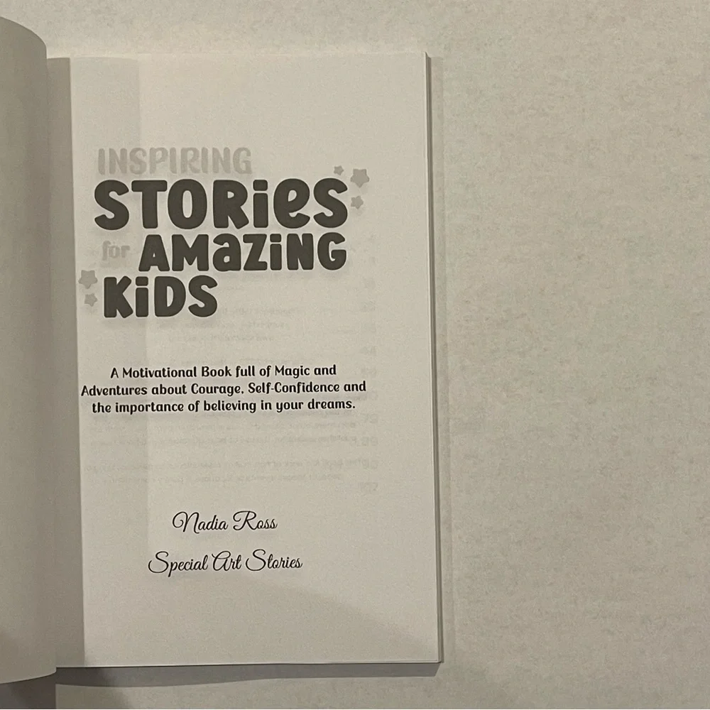 Inspiring Stories for Amazing Kids by Nadia Ross Motivational‎ Children's Book